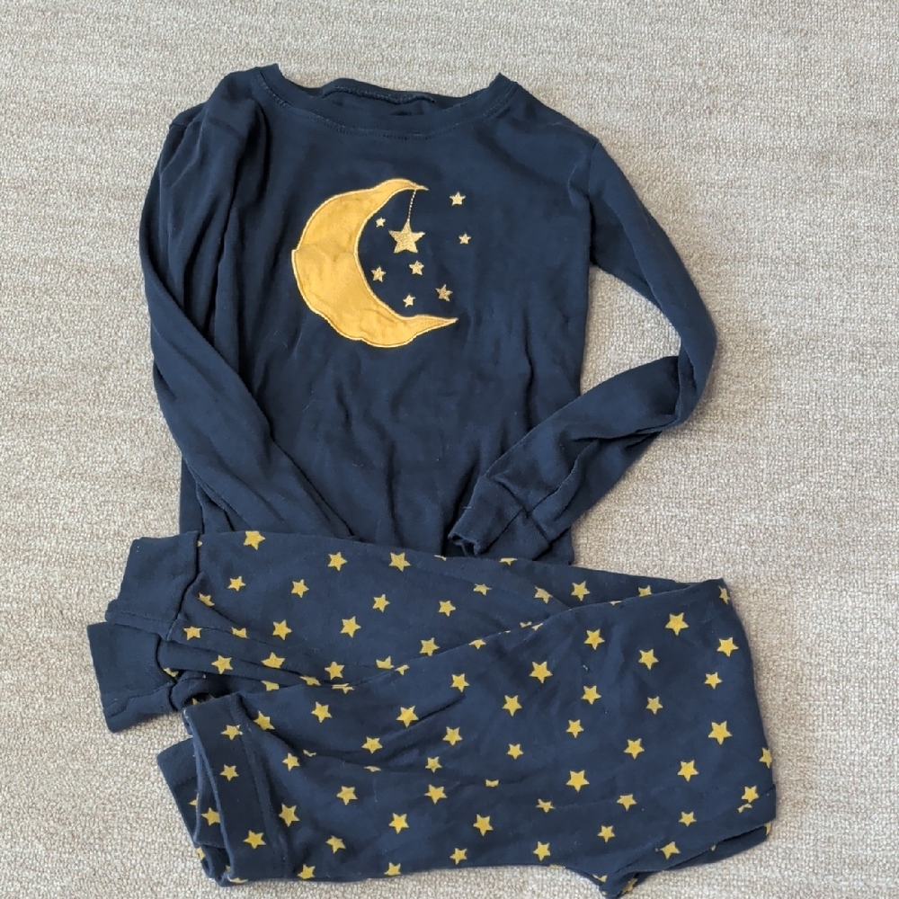 Kids Navy and Gold Star Pajamas